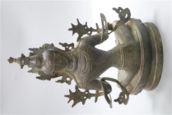 An Indian bronze Buddha, height 32cm